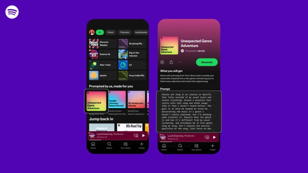 Spotify prueba ‘listas de reproducción solicitadas’ más personalizadas impulsadas por IA