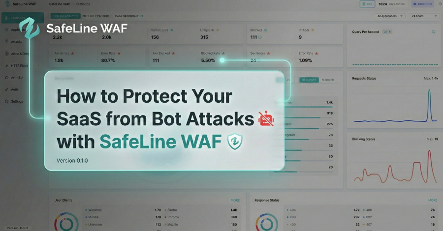 Cómo proteger su SaaS de ataques de bots usando SafeLine WAF
