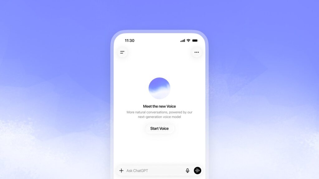 OpenAI lanza un nuevo modelo de voz para conversaciones en vivo más naturales