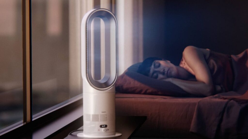 Reemplazamos nuestro equipo de calefacción y ventilador de techo por electrodomésticos Dyson.