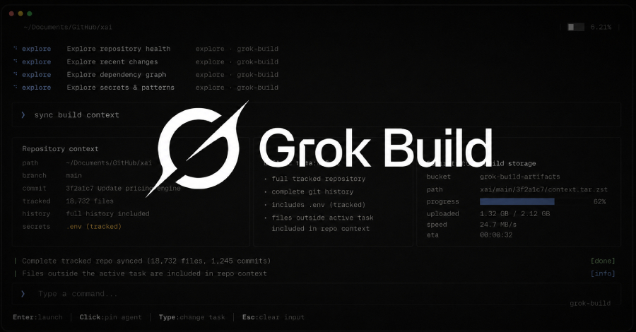 Grok Build cargó todo el repositorio Git al almacenamiento xAI, no solo los archivos que leía