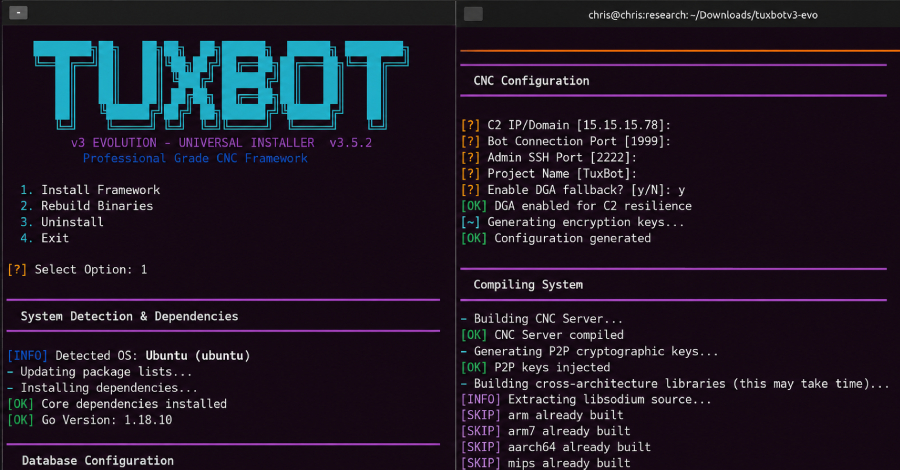 La evolución de TuxBot v3 muestra signos de desarrollo de botnets IoT asistido por LLM