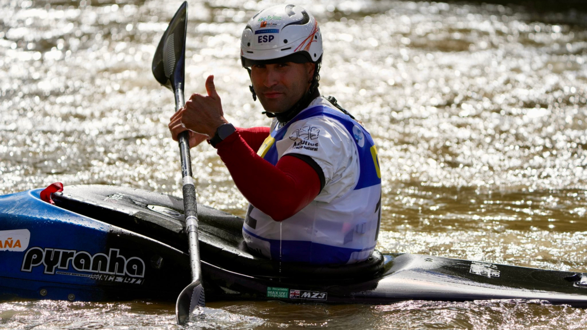 Plata de Manuel Ochoa en la contrarreloj del Kayak Cross de la Copa del Mundo de La Seu d’Urgell