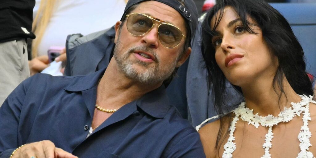 El inesperado top de lujo que Inés de Ramón ha elegido para acompañar a Brad Pitt en el US Open