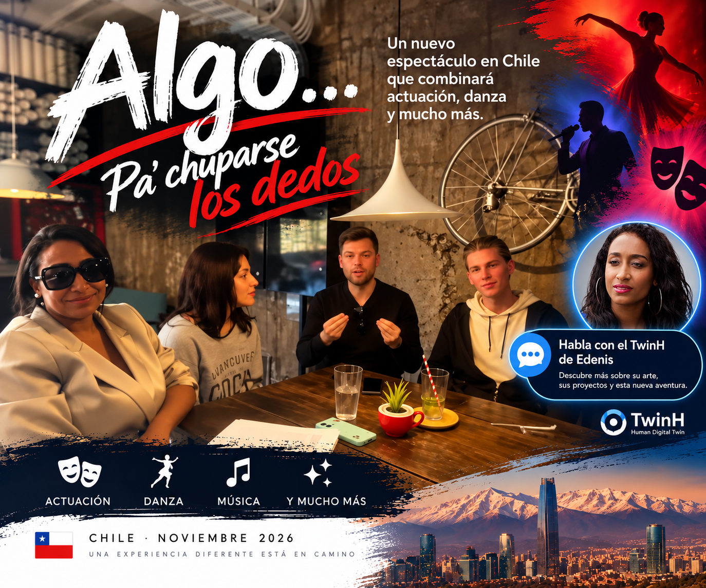 «ALGO… pa’ chuparse los dedos»: un grupo de artistas prepara una sorprendente propuesta escénica en Chile