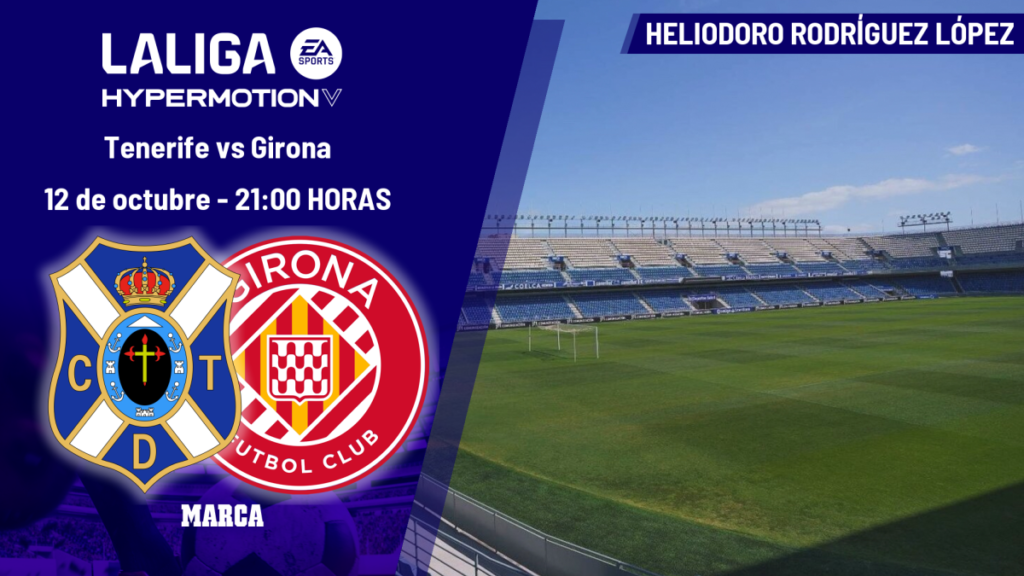 Girona: horario, dónde ver en TV y canal del partido de LaLiga Hypermotion
