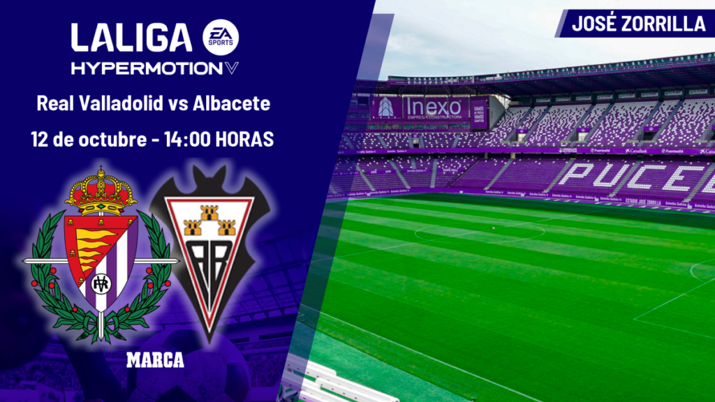 Real Valladolid – Albacete: horario y dónde ver hoy en TV el partido de la jornada 9 de LaLiga Hypermotion