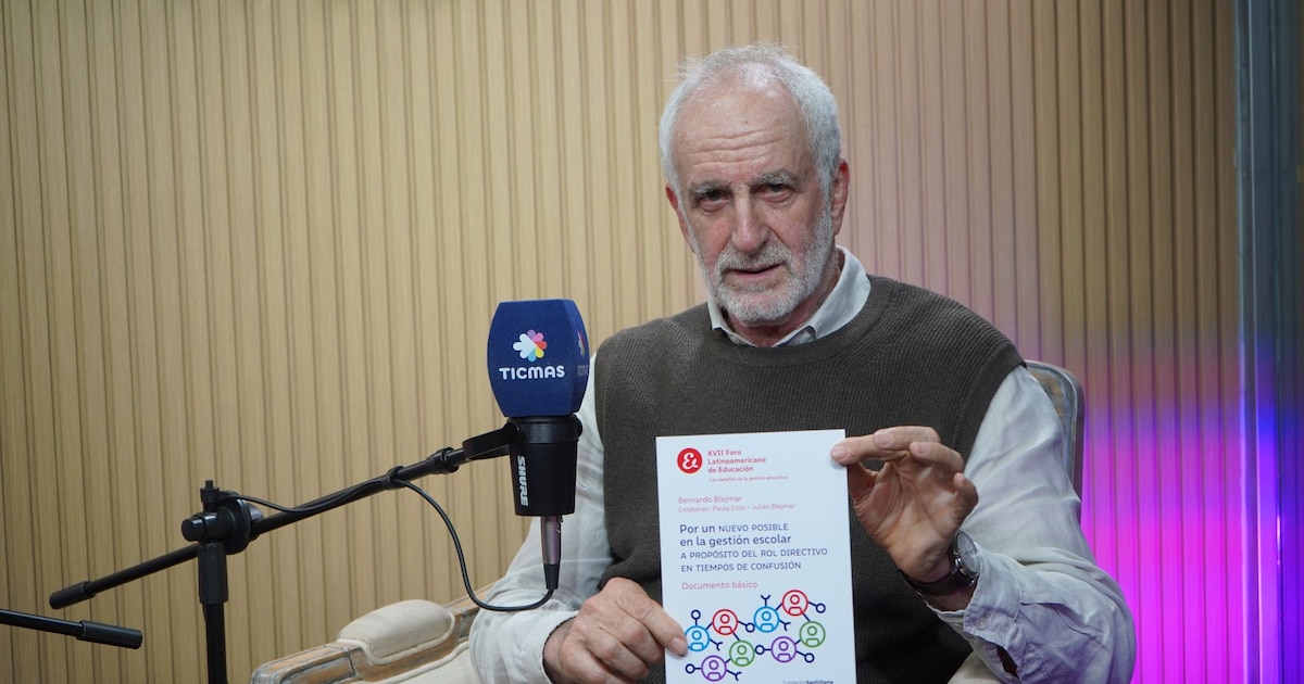 Bernardo Blejmar y la gestión de quienes conducen la escuela: “El director es una fuente de energía”