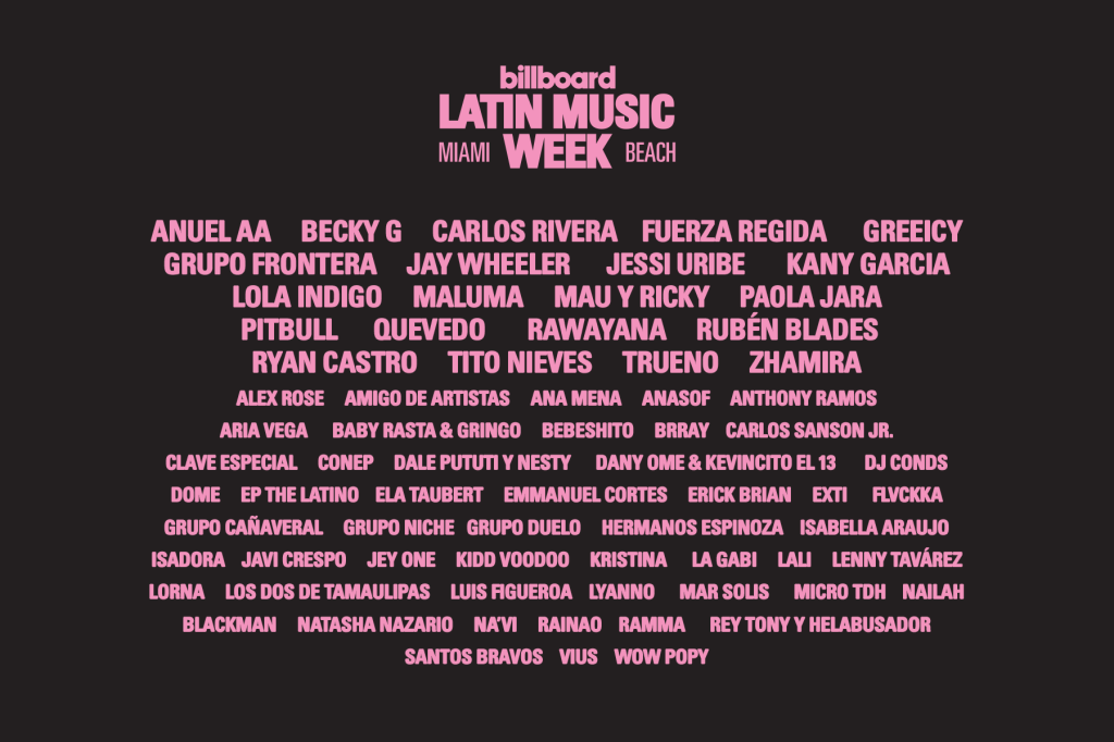 Billboard Latin Music Week 2026: Programa completo