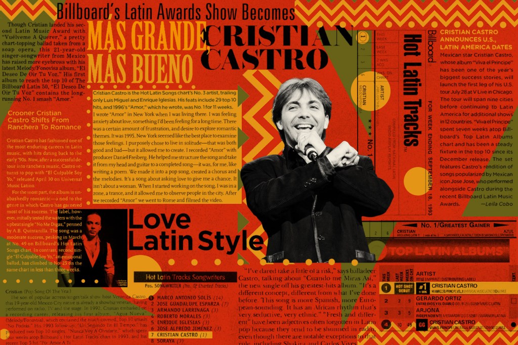 Cristian Castro y sus logros en las listas y premios de Billboard