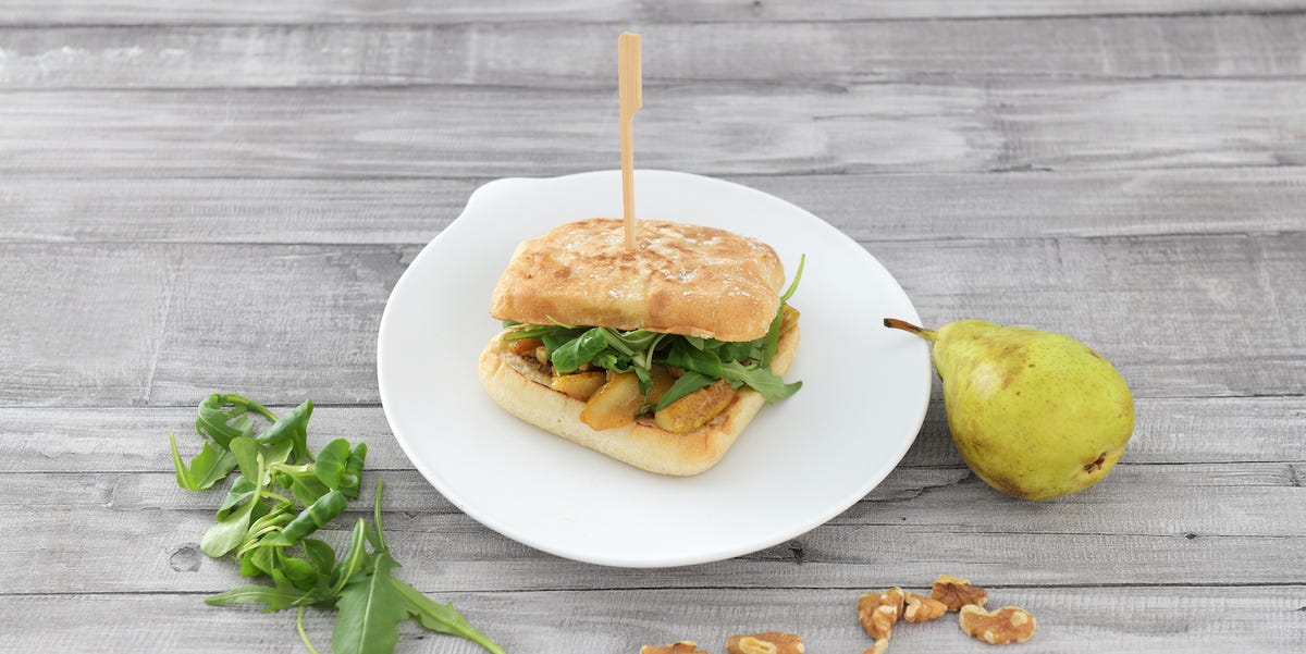 Sándwich de pera caramelizada con gorgonzola por Delicious Martha